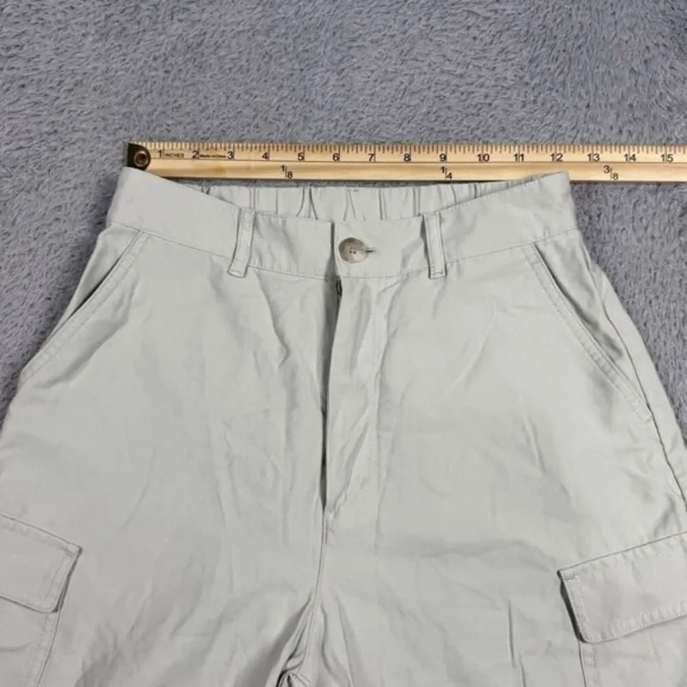 Uniqlo Womens Pants Green Size XS Cargo Jogger High Rise‎ Ankle Rayon Blend